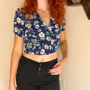 Floral crop top